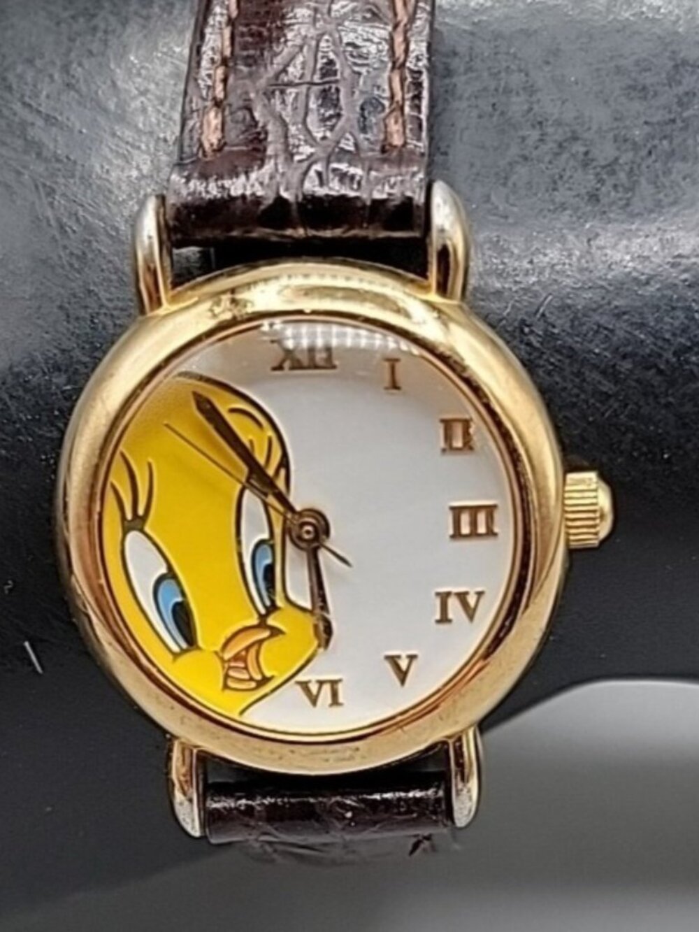 VTG Warner Brothers Store Exclusive Tweety Bird Watch 7" WB1720075 Gold Plated